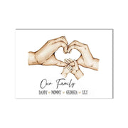 Family Custom Hands Canvas Painting - Essentialshouses