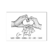 Family Custom Hands Canvas Painting - Essentialshouses