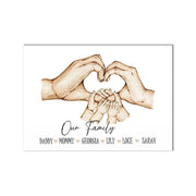 Family Custom Hands Canvas Painting - Essentialshouses