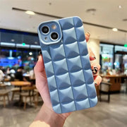 Fashion 3D Grid Matte Phone Case - Essentialshouses