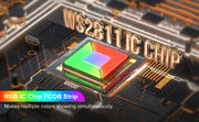Essentialshouses FCOB RGB IC LED Light Strip WS2811 Addressable 630 720 LEDs Dream Color 12mm 12V 24V Flexible WS2812B FOB COB Led Lights RA90