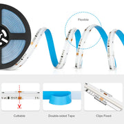 Essentialshouses FCOB RGB IC LED Light Strip WS2811 Addressable 630 720 LEDs Dream Color 12mm 12V 24V Flexible WS2812B FOB COB Led Lights RA90
