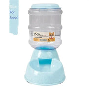 Essentialshouses Feeder Blue Large Capacity Drinking Feeding Dispenser