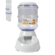 Essentialshouses Feeder Grey Large Capacity Drinking Feeding Dispenser