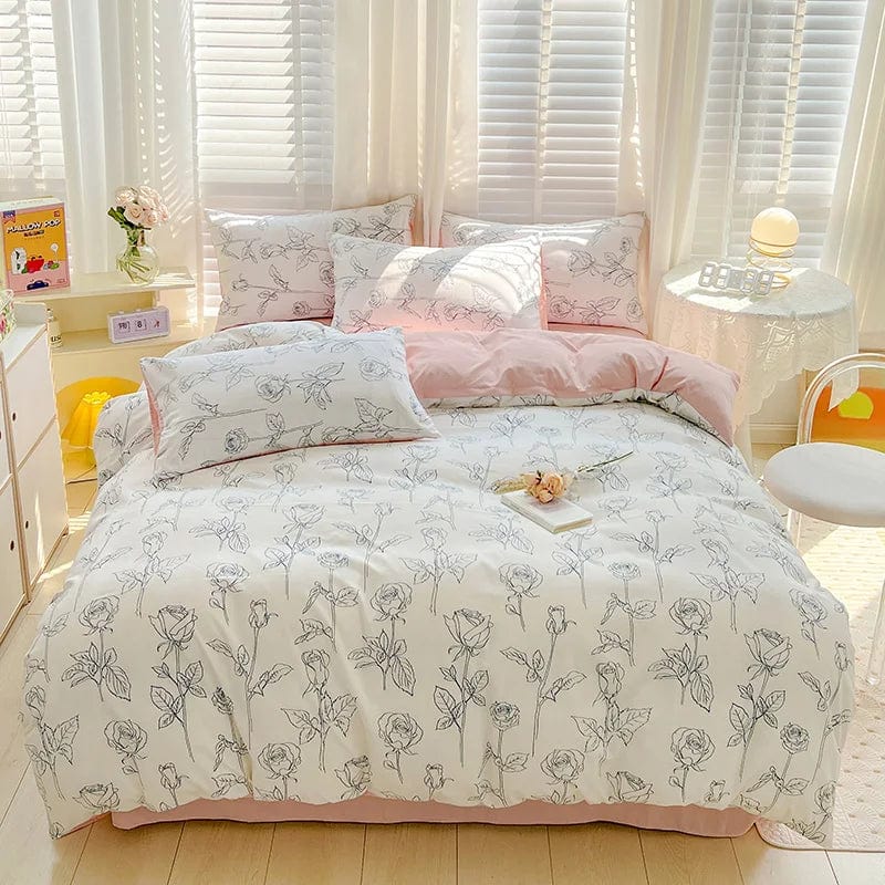 Essentialshouses Floral Printed Bedding Set