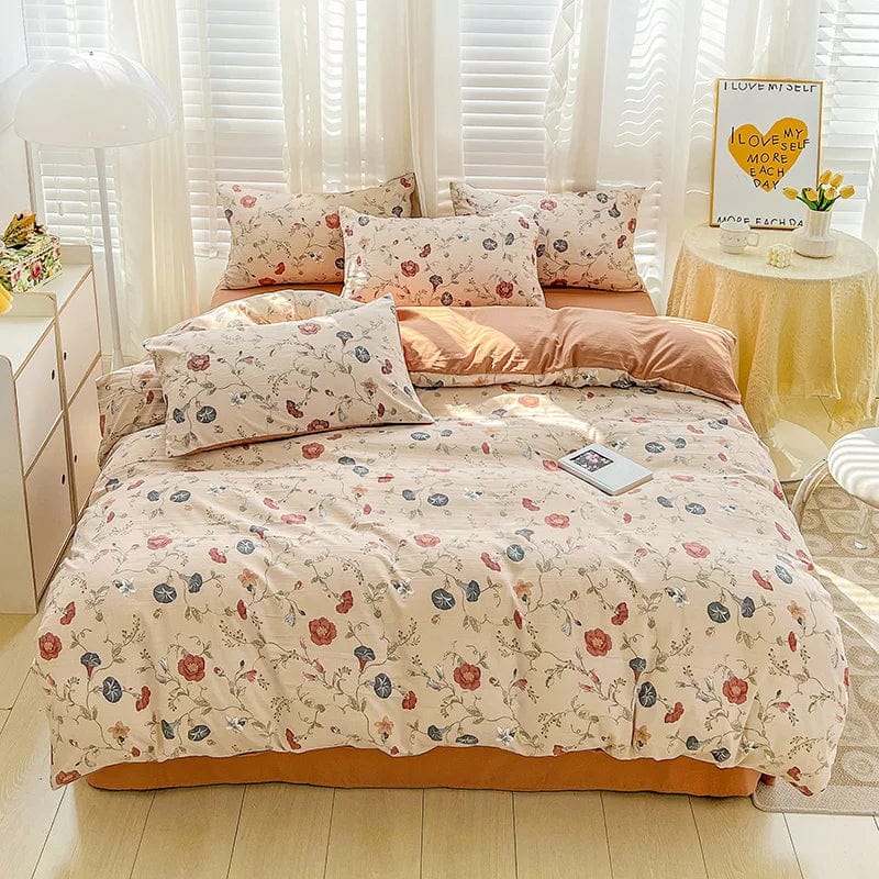 Essentialshouses Floral Printed Bedding Set