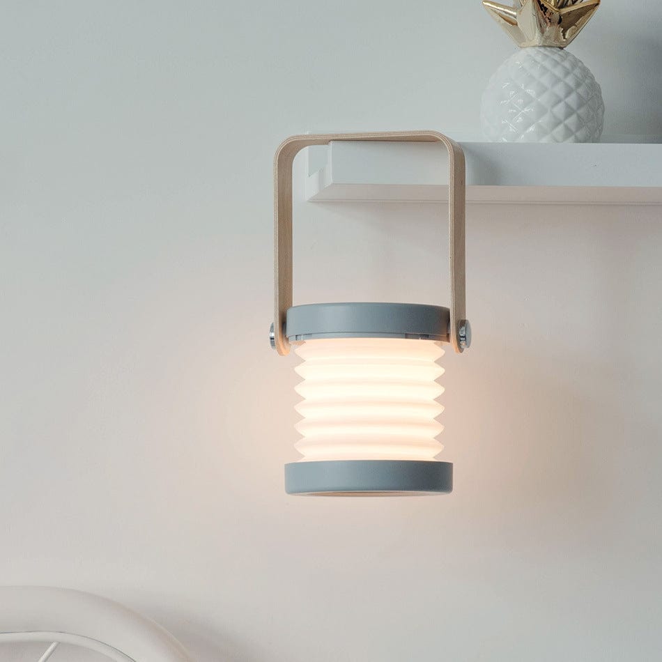 Essentialshouses Foldable Touch Dimmable LED Night Light Grey / 0.5 watts 💡Foldable Touch Dimmable LED Lantern – Rechargeable Night Light