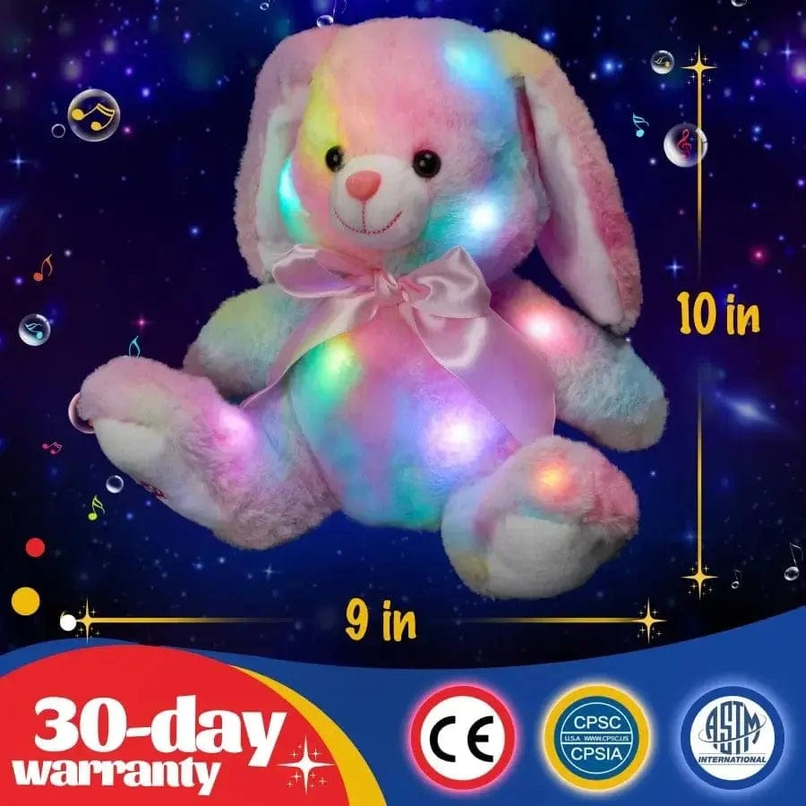 Essentialshouses Girls Luminous Cotton Bunny Plush Toy