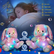 Essentialshouses Girls Luminous Cotton Bunny Plush Toy