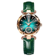Essentialshouses Gold Blue L Waterproof Luxury Woman Wristwatch