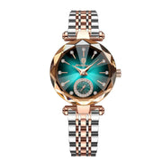 Essentialshouses Gold Blue S Waterproof Luxury Woman Wristwatch