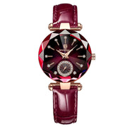 Essentialshouses Gold Purple L Waterproof Luxury Woman Wristwatch