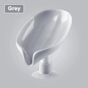 Essentialshouses Gray / 1pc 🍃 2PCS Suction Cup Leaf-Shaped Soap Dish – Elegant, Hygienic, and Space-Saving