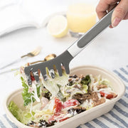 Essentialshouses GRAY / China Mainland Household Spaghetti Tongs Silicone Noodle Pasta Food Clip Pasta Scoop Colander Egg White Separator Drain Spoon Kitchen Accessori
