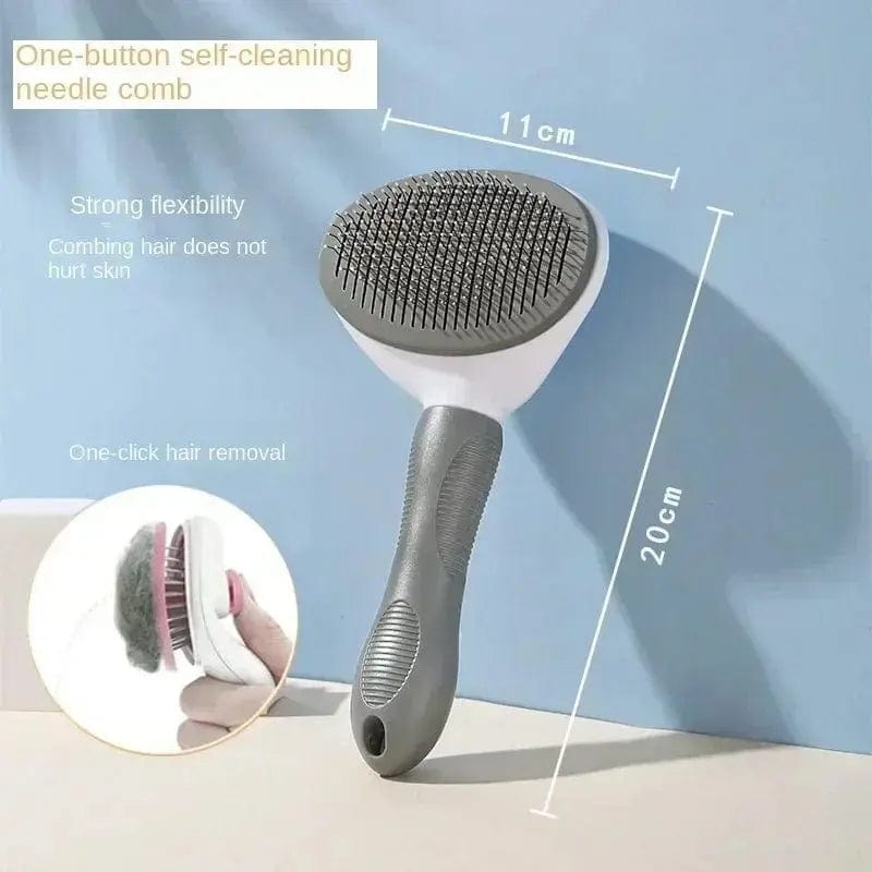 Essentialshouses Pet Cat Comb Dog Brush Self Cleaning Pet Hair Remover Brush For Dogs Cats Grooming Tools Pets Dematting Comb Dogs Accessories