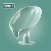 Essentialshouses Green / 1pc 🍃 2PCS Suction Cup Leaf-Shaped Soap Dish – Elegant, Hygienic, and Space-Saving