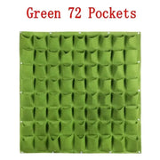 Essentialshouses Green 72 Pockets Wall Hanging Pockets Planting Pot