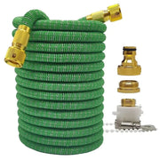 Essentialshouses Green Grey hose / 100ft Double Metal Connector Pvc Reel Pipe