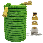 Essentialshouses Green hose / 50ft Double Metal Connector Pvc Reel Pipe