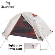 Essentialshouses Grey 4 Season 2P Double Layer Waterproof Hiking Tent