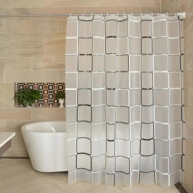 Essentialshouses grey 🚿 Waterproof Shower Curtain Liner – 180 PEVA Fabric
