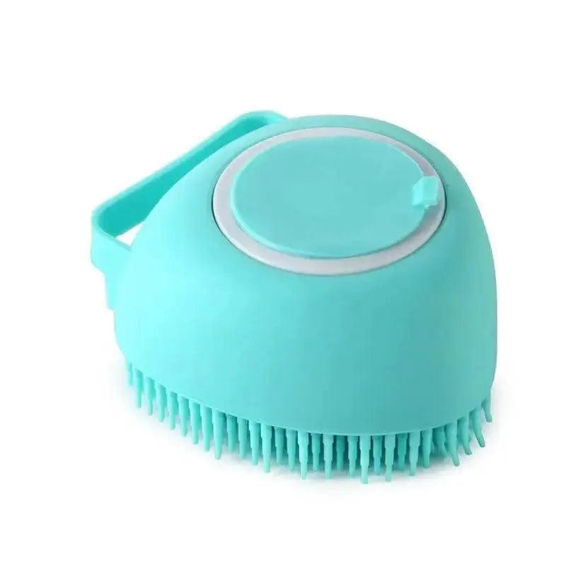 Essentialshouses Heart-shaped Blue / As the pictures Dog Bath Massage Soft Brush
