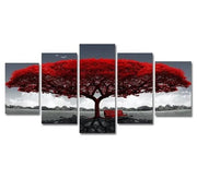Essentialshouses Home & Décor 5PCS 5Pcs Canvas Print Paintings Landscape Pictures Wall Art Modern Living Room Decor