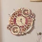Essentialshouses Home & Décor LC601 Robotime ROKR Time Art Zodiac Wall Clock 3D Wooden Puzzle Games Model Building Kits Toys For Children Kids
