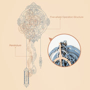Essentialshouses Home & Décor LC701 Robotime ROKR 3D Wooden Puzzle Time Art Romantic Notes Wall Clock Model Toys For Children Kids - LC701