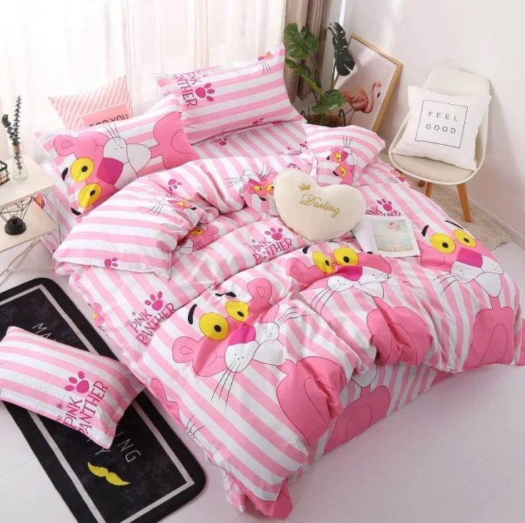 Essentialshouses Home Textile Pink Girl Heart Bedding Set