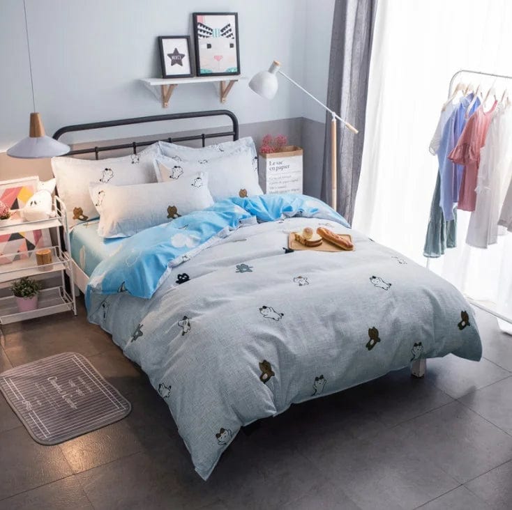 Essentialshouses Home Textile Pink Girl Heart Bedding Set
