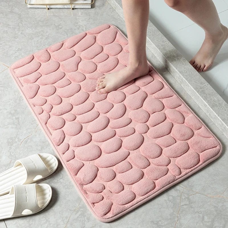 Essentialshouses 🛁 Hot Cobblestone Embossed Bath Mat – Plush Comfort Meets Modern Design