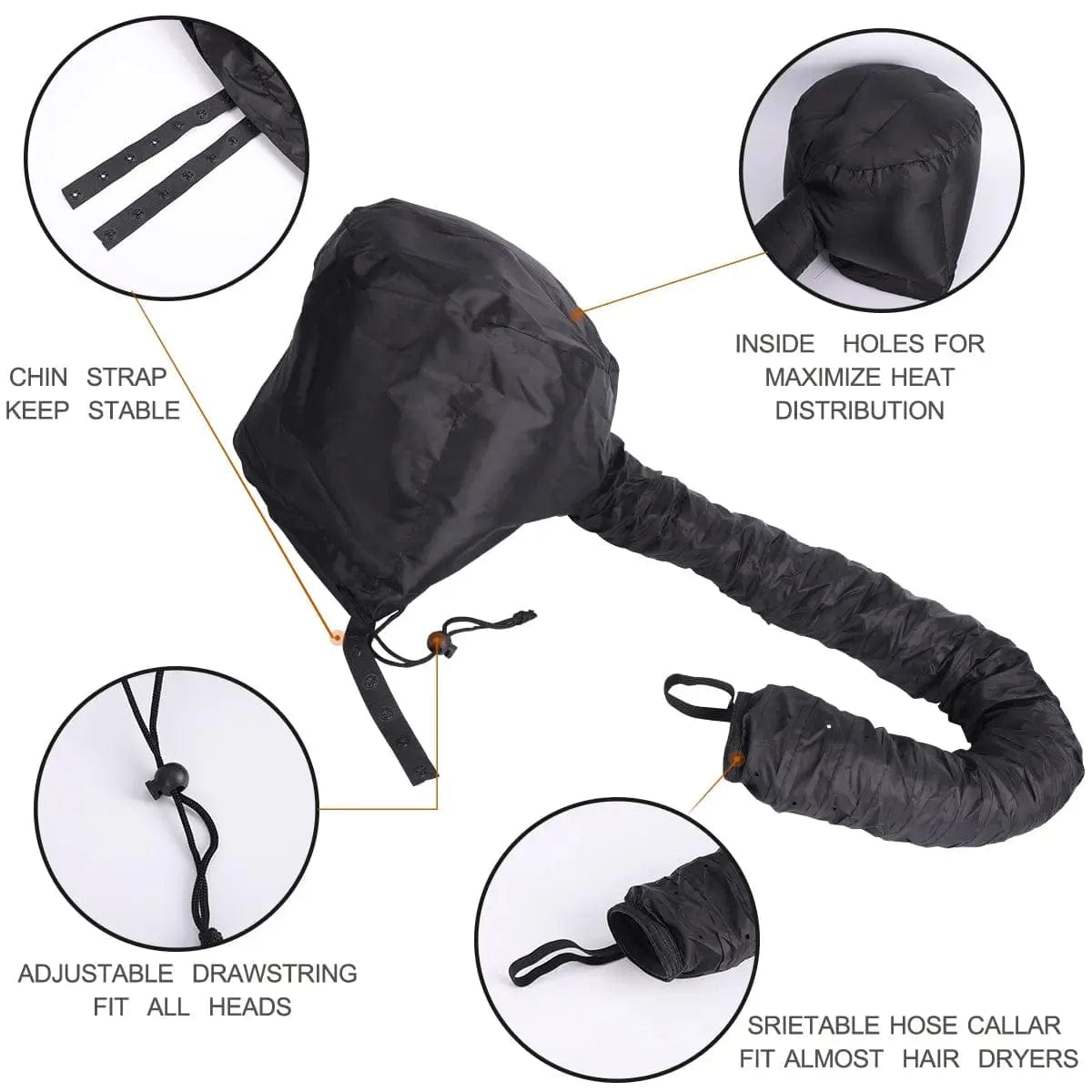 Hot Portable Soft Hair Perm Dryer - Essentialshouses