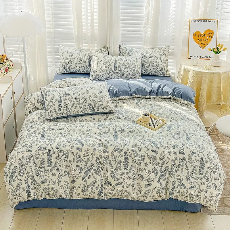 Essentialshouses huaji / Single 3pcs Floral Printed Bedding Set