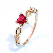 Essentialshouses Huitan Simple Heart Ring