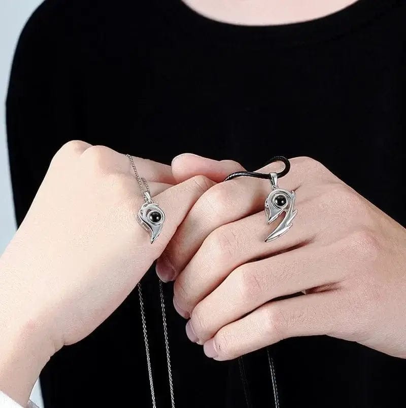 Essentialshouses I Love You Projection Magnetic Couple Necklace
