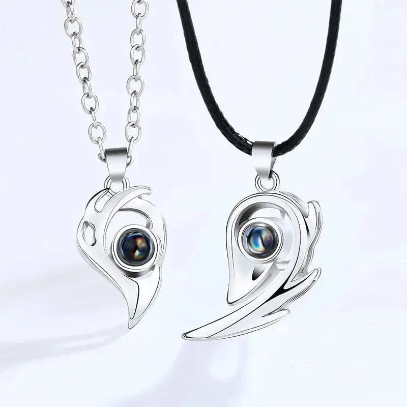 Essentialshouses I Love You Projection Magnetic Couple Necklace