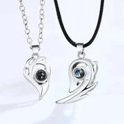 Essentialshouses I Love You Projection Magnetic Couple Necklace