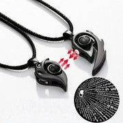Essentialshouses I Love You Projection Magnetic Couple Necklace