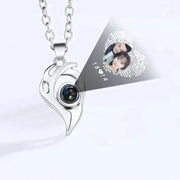 Essentialshouses I Love You Projection Magnetic Couple Necklace