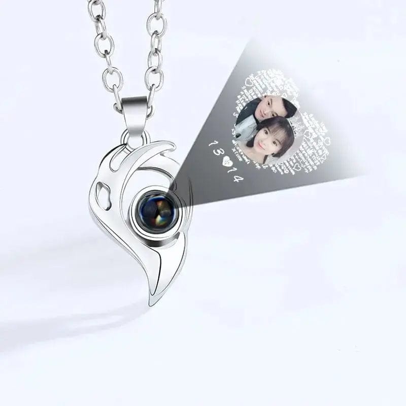 Essentialshouses I Love You Projection Magnetic Couple Necklace