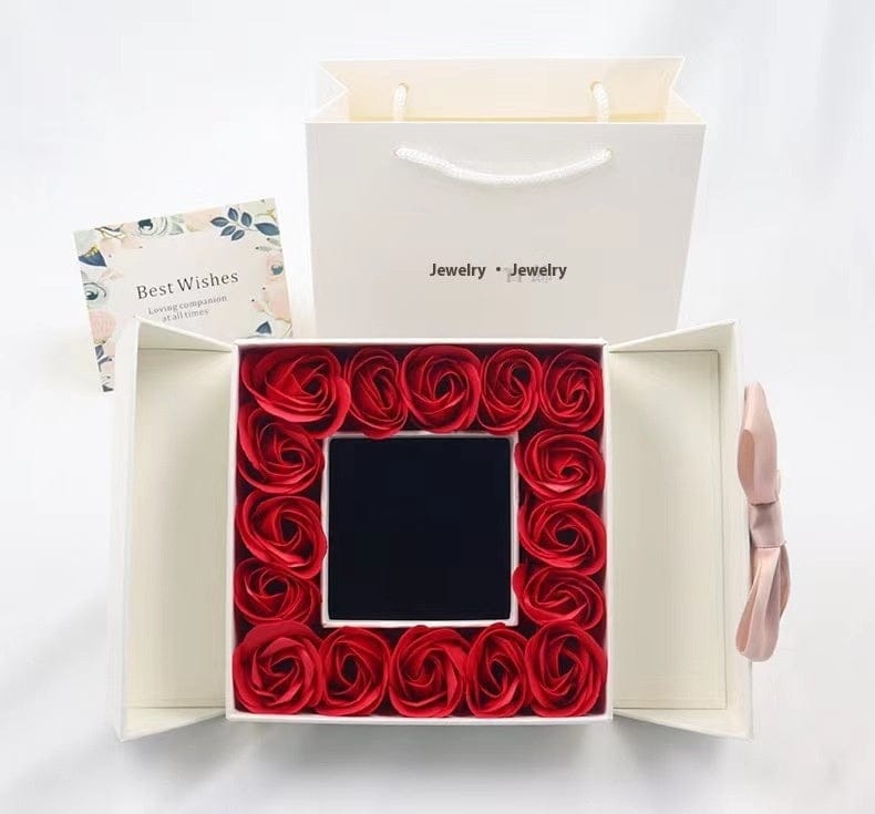 Essentialshouses Jewelry Gift Box2 270G Languages I Love You Necklace Love 520 Projection Pendant Clavicle Chain