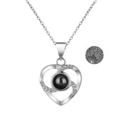 Essentialshouses Jewelry Languages I Love You Necklace Love 520 Projection Pendant Clavicle Chain