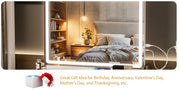 Essentialshouses JHK LED Vanity Mirror with Lights Aluminum Frame Bathroom Mirror Dimmable 3 Color Modes Makeup Mirror Memory Function Bedroom