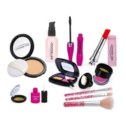 Essentialshouses kids 12 PCS No Bag Girl Simulation Cosmetics Makeup Kit