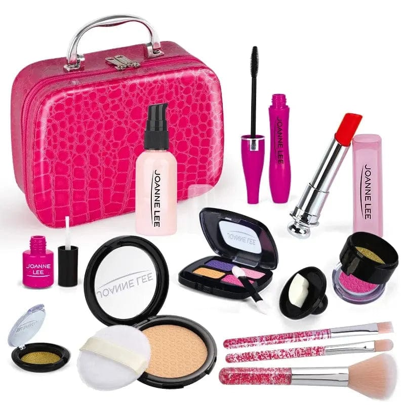 Essentialshouses kids Rose 13 PCS Set Girl Simulation Cosmetics Makeup Kit
