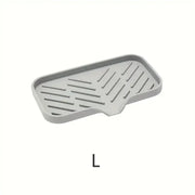 Essentialshouses Kitchen Faucet Splash Pad Silicone Sink Faucet Splash Guard Mat Sponge Drain Rack Countertop Soap Tray For Bath Kitchen Gadgets