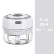 Essentialshouses kitchen Gadgets White100ml / China Mainland Multifunctional Electric Garlic Chopper 100/250mL Portable Vegetable Grinder Onion Mixer Mashing Machine for Kitchen