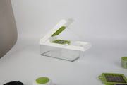 Essentialshouses Kitchen Tools & Gadgets Green White 1Set 12 In 1 Vegetable Chopper With Container Kitchen Food Slicer Dicer Grater Peeler Egg Separator Hand Protector For Onion Salad Potato