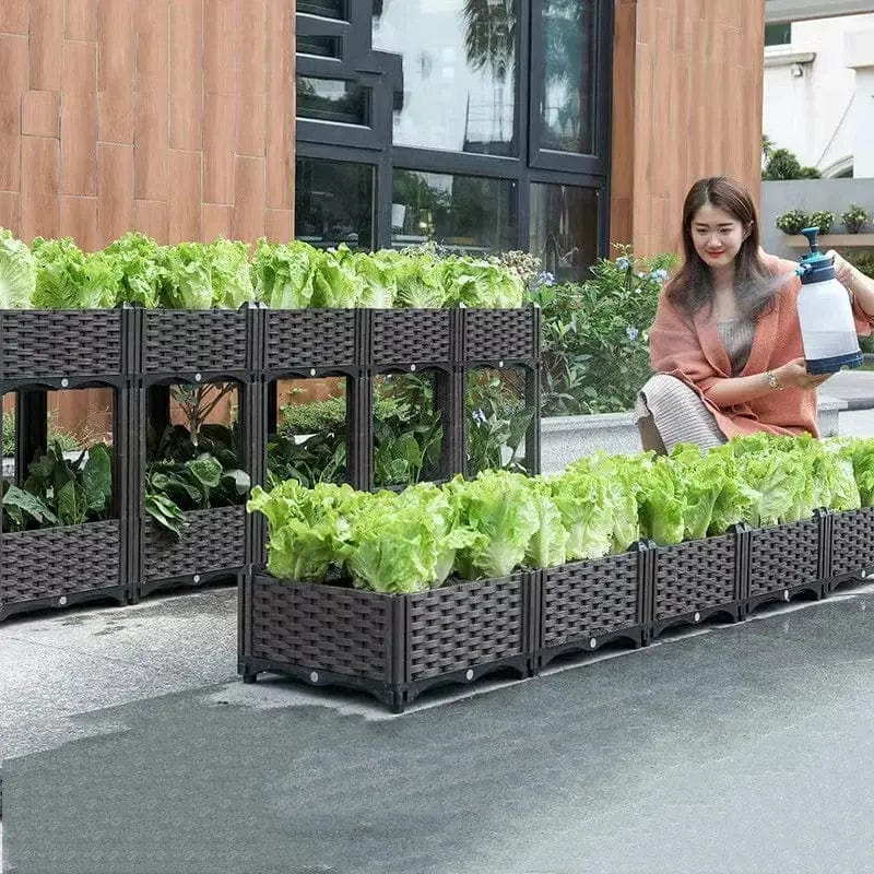 Essentialshouses Large Rectangular Vegetables Grow Pot